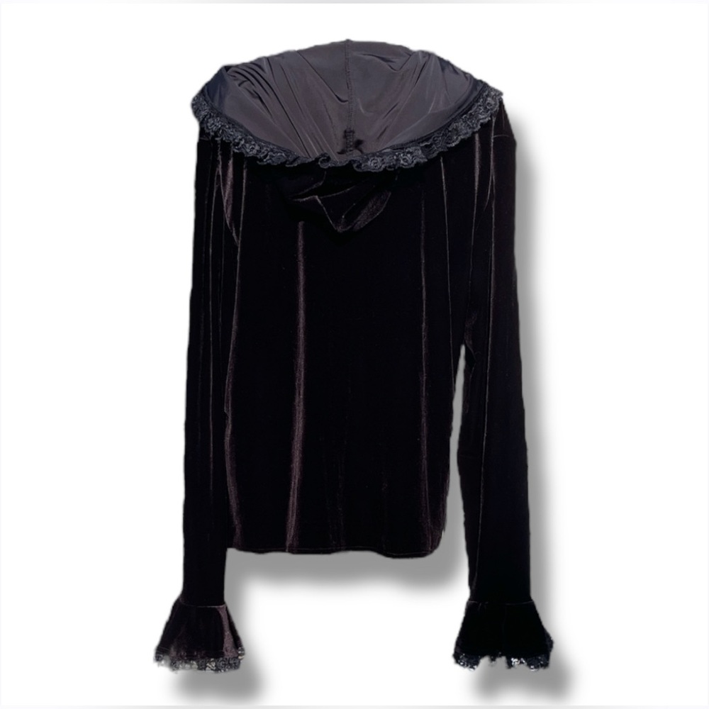 Flaming Angels Canada Velvet & Lace Gothic Victorian Vampire Hood Cloak 24 XXL - Picture 7 of 16